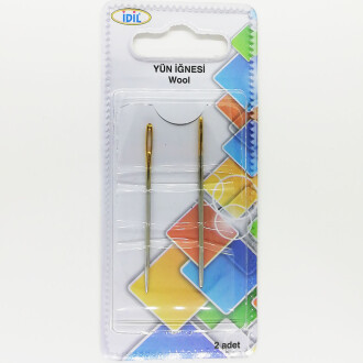 İdil Yün İğnesi 2li Metal - Orivyum