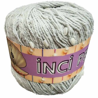 İncili Cotton Pearl Amigurumi İpi ( 50 Gram ) 1105 Açık Gri - Sultan