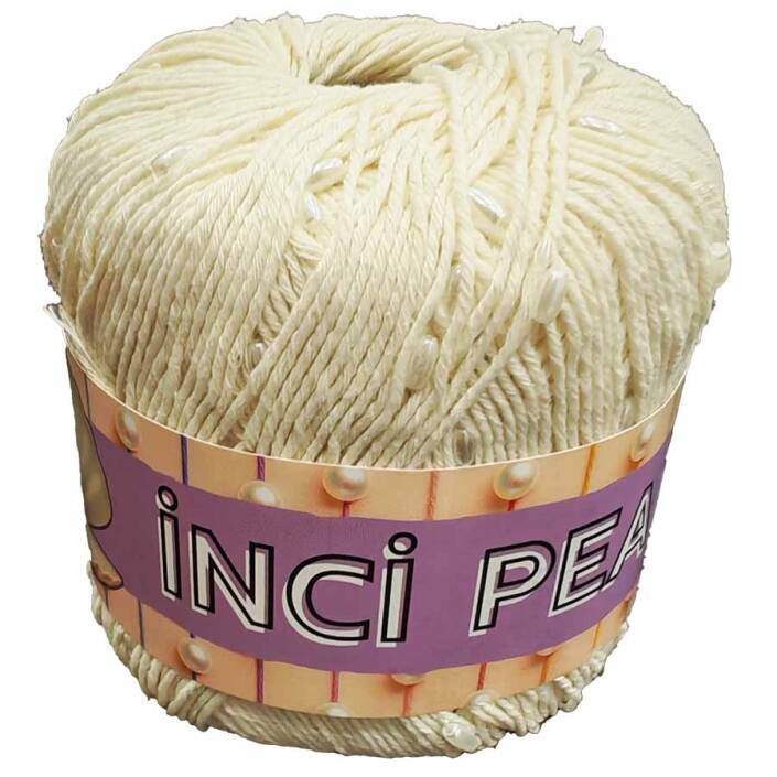 İncili Cotton Pearl Amigurumi İpi ( 50 Gram ) 1305 Krem - 1