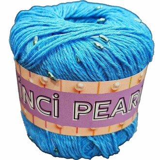 İncili Cotton Pearl Amigurumi İpi ( 50 Gram ) 3606 Mavi - Sultan