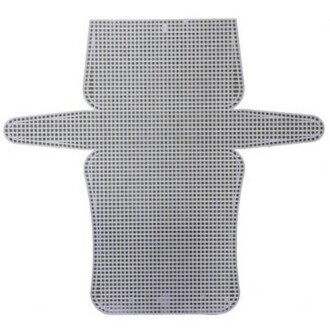 Kanvas Büyük Sade ( 45 Cm ) Beyaz - Orivyum