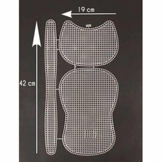 Kanvas Çanta Seti Kedi Model Beyaz - Orivyum