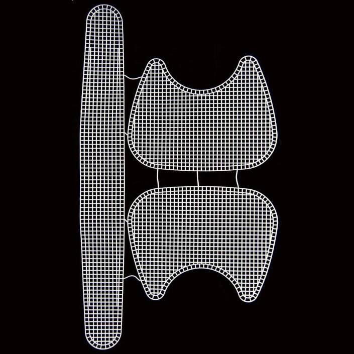 Kanvas Çanta Seti Yeni Kedi Beyaz - 1