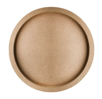 Kapı Süsü Bubble Ahşap Çember 30X30 Cm - Orivyum