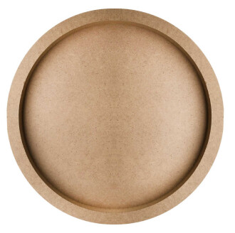 Kapı Süsü Bubble Ahşap Çember 36X36 Cm - Orivyum