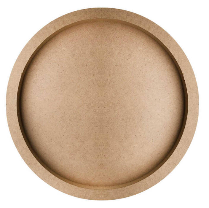 Kapı Süsü Bubble Ahşap Çember 36X36 Cm - 4