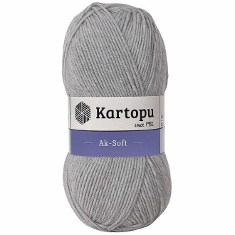 Kartopu Ak-soft El Örgü İpi 1000 Açık Gri - Kartopu 