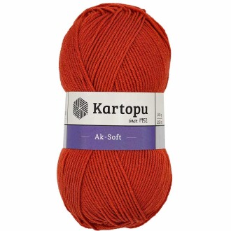 Kartopu Ak-soft El Örgü İpi 1210 Turuncu - Kartopu 