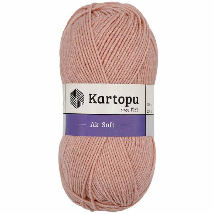 Kartopu Ak-soft El Örgü İpi 1873 Ten - 1