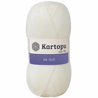 Kartopu Ak-soft El Örgü İpi 19 Ekru - Kartopu 
