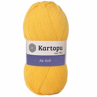 Kartopu Ak-soft El Örgü İpi 307 Sarı - Kartopu 