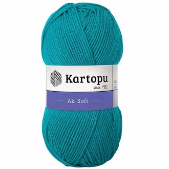 Kartopu Ak-soft El Örgü İpi 482 Okyanus Mavi - Kartopu 