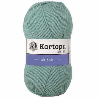 Kartopu Ak-soft El Örgü İpi 493 Mint Yeşili - Kartopu 