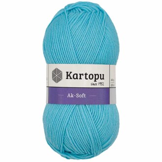 Kartopu Ak-soft El Örgü İpi 502 Gök Mavi - Kartopu 