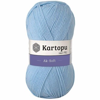 Kartopu Ak-soft El Örgü İpi 544 Mavi - Kartopu 