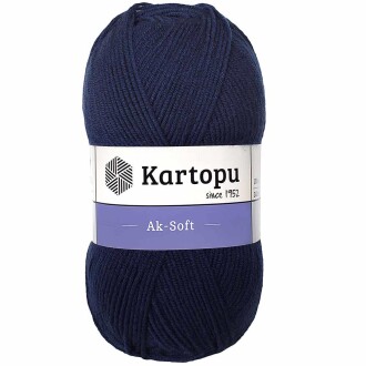 Kartopu Ak-soft El Örgü İpi 632 Lacivert - Kartopu 