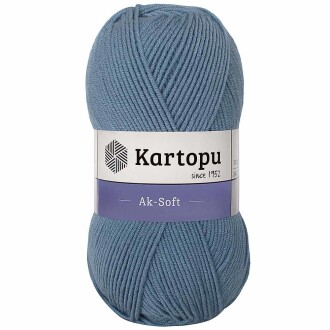 Kartopu Ak-soft El Örgü İpi 644 Soft Mavi - Kartopu 