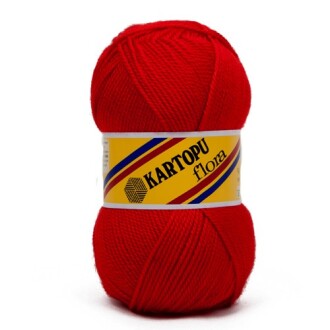 Kartopu Flora Patik İpi 150 Kırmızı - Kartopu 