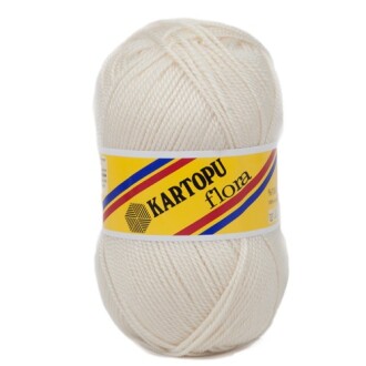 Kartopu Flora Patik İpi 25 Krem - Kartopu 