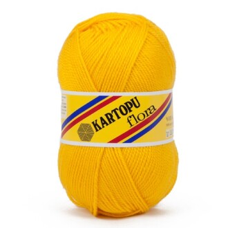 Kartopu Flora Patik İpi 320 Koyu Sarı - Kartopu 
