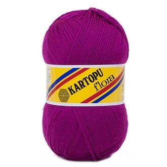 Kartopu Flora Patik İpi 732 Koyu Fuşya - Kartopu 