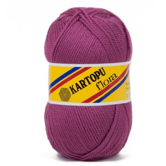 Kartopu Flora Patik İpi 736 Koyu Gül - Kartopu 