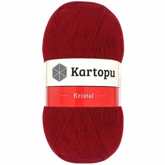 Kartopu Kristal Lif İpi 125 Koyu Kırmızı - Kartopu 