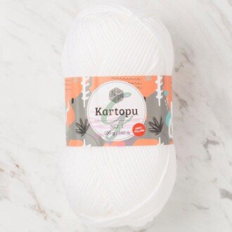 Kartopu No:1 El Örgü İpi 10 Beyaz - Kartopu 