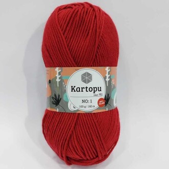 Kartopu No:1 El Örgü İpi 125 Bayrak Kırmızı - Kartopu 