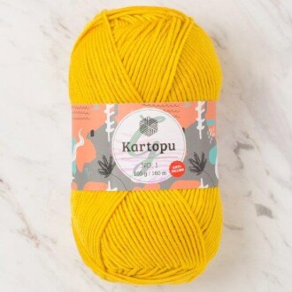 Kartopu No:1 El Örgü İpi 1321 Hardal Sarısı - Kartopu 