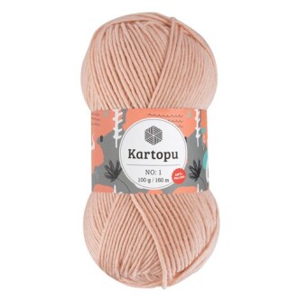 Kartopu No:1 El Örgü İpi 1873 Koyu Pudra - Kartopu 