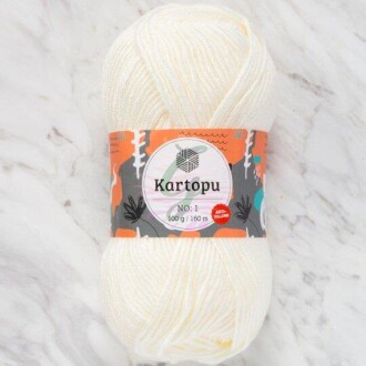 Kartopu No:1 El Örgü İpi 19 Ekru - Kartopu 