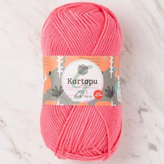 Kartopu No:1 El Örgü İpi 244 Şeker Pembe - Kartopu 