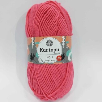Kartopu No:1 El Örgü İpi 254 Pembe - Kartopu 