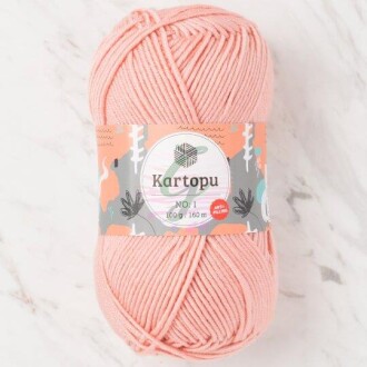 Kartopu No:1 El Örgü İpi 258 Pudra Pembe - Kartopu 