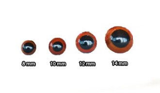 Kilitli Göz Kahverengi 12 Mm ( 5 Çift ) - Orivyum