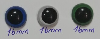 Kilitli Göz Renkli 16 Mm ( 4 Çift ) - Orivyum