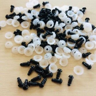 Kilitli Göz Saf Siyah ( 100 Çift ) - 3