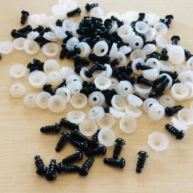 Kilitli Göz Saf Siyah ( 100 Çift ) - 3