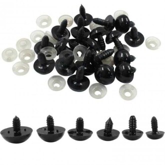 Kilitli Göz Saf Siyah ( 100 Çift ) - Orivyum