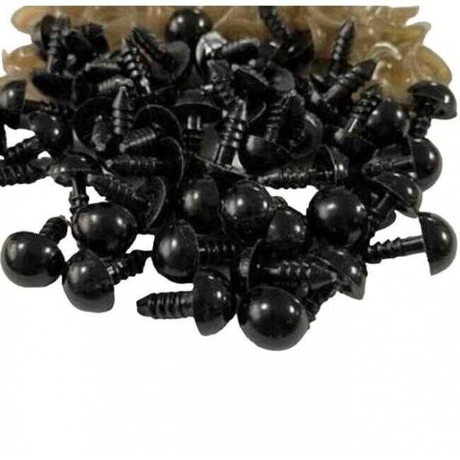 Kilitli Göz Saf Siyah ( 100 Çift ) - 2