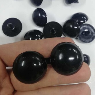 Kilitli Göz Saf Siyah 30 Mm ( 1 Çift ) - Orivyum