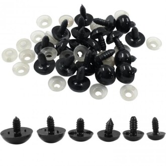 Kilitli Göz Saf Siyah ( 50 Çift ) - Orivyum