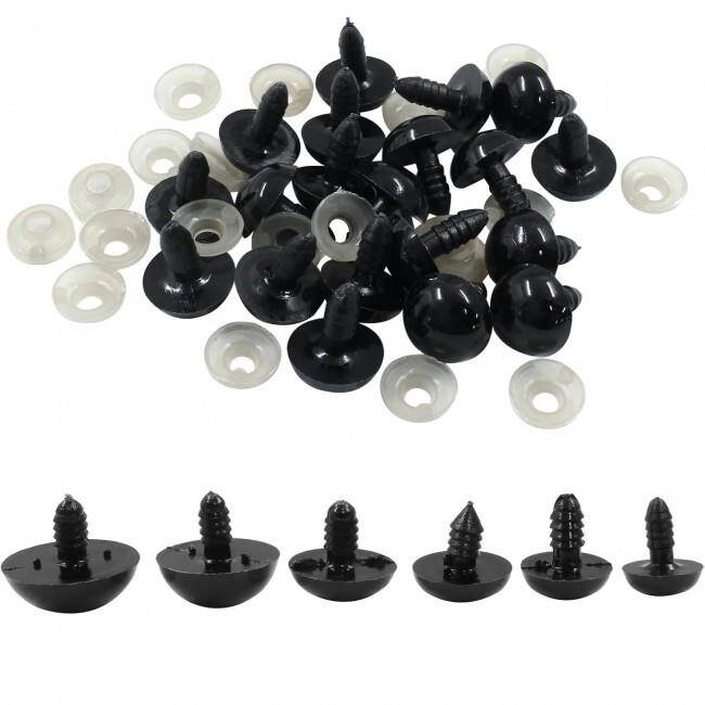 Kilitli Göz Saf Siyah ( 50 Çift ) - 1