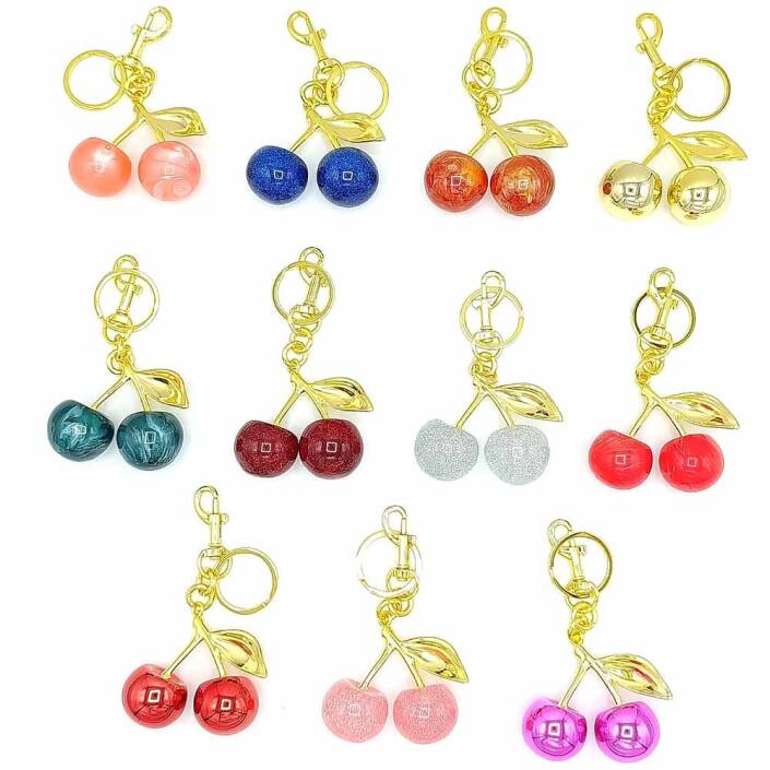 Kiraz Çanta Charm Anahtarlık Aksesuar - 4