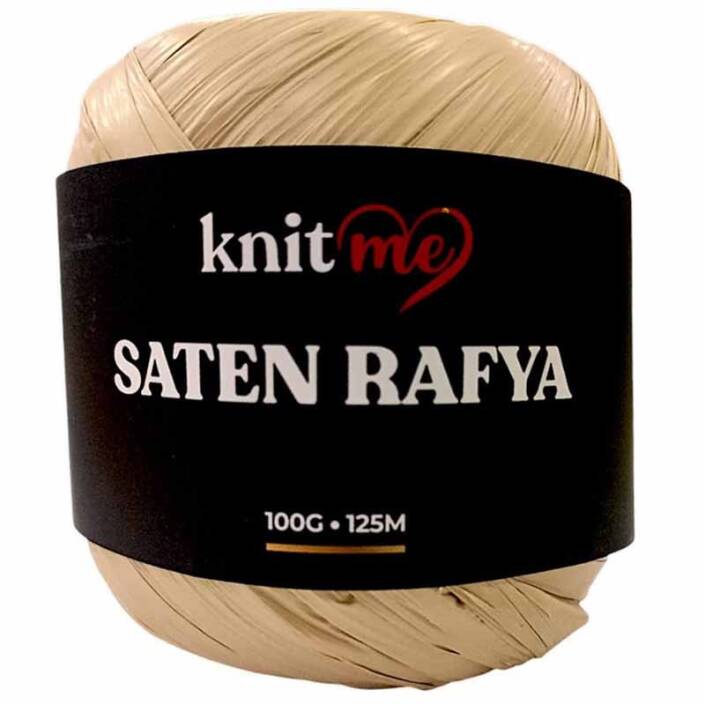 Knit Me Saten Rafya İpi ( 100 Gram ) Açık Hasır - 1