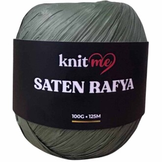 Knit Me Saten Rafya İpi ( 100 Gram ) Haki - Orivyum
