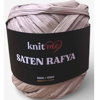 Knit Me Saten Rafya İpi ( 100 Gram ) Vizon - Orivyum