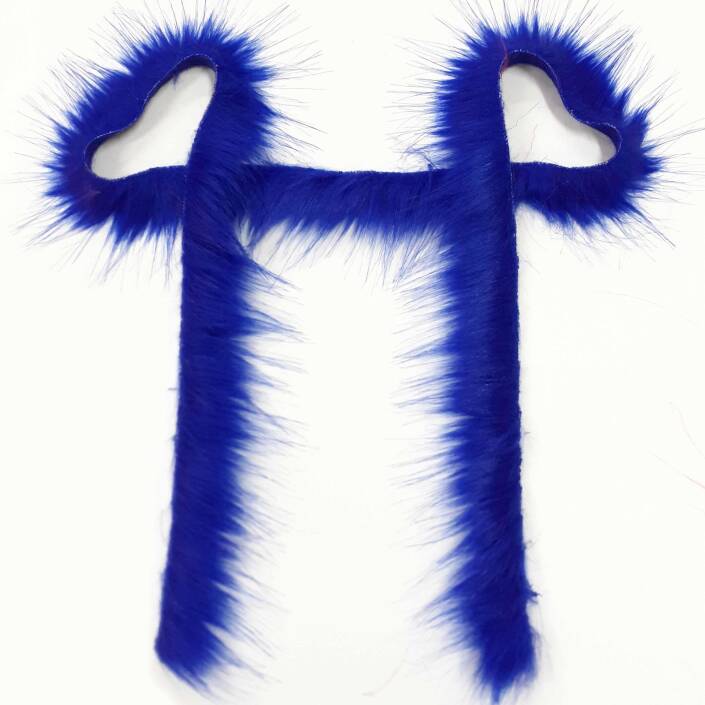 Kürk Şerit ( 1.5 Metre ) Saks Mavisi - 1