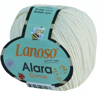 Lanoso Alara Amigurumi Örgü İpi 902 Kırık Beyaz - Lanoso
